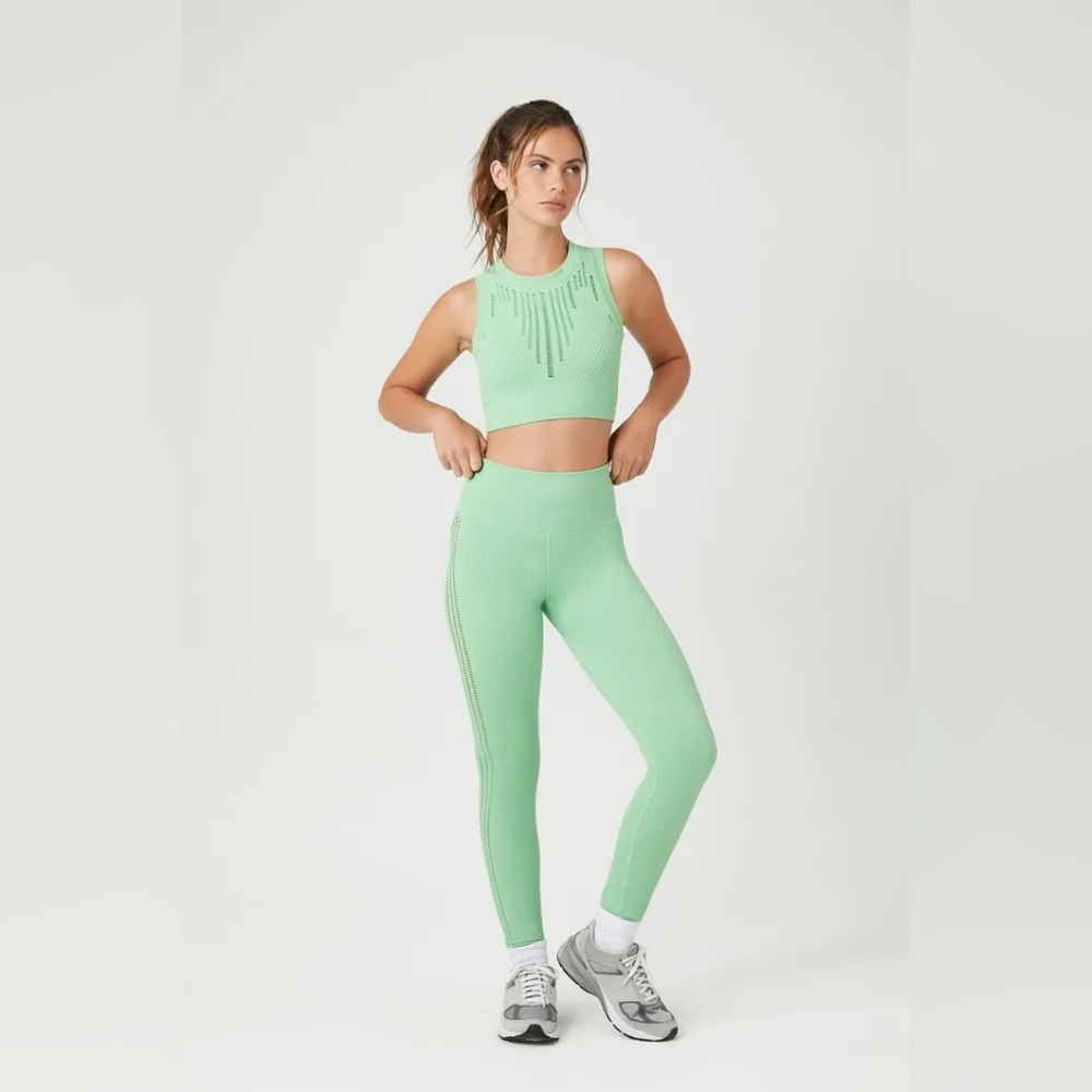 NWT Forever21 Mint Seamless Cutout Leggings Large